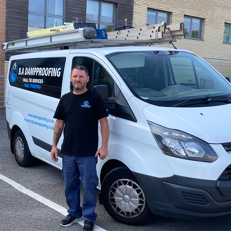 Billy Next to Van 6